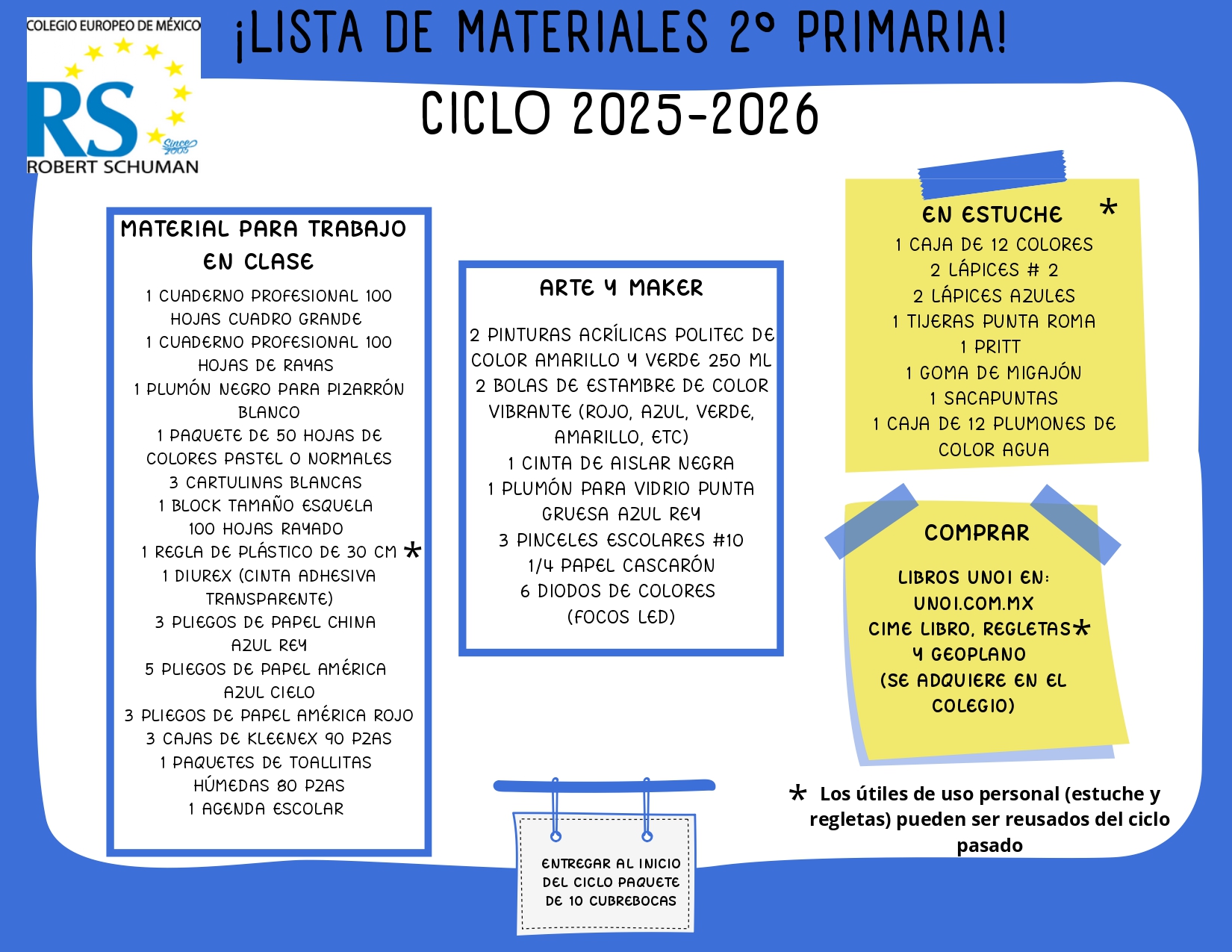 Lista De útiles Escolares Para La Escuela Secundaria Material